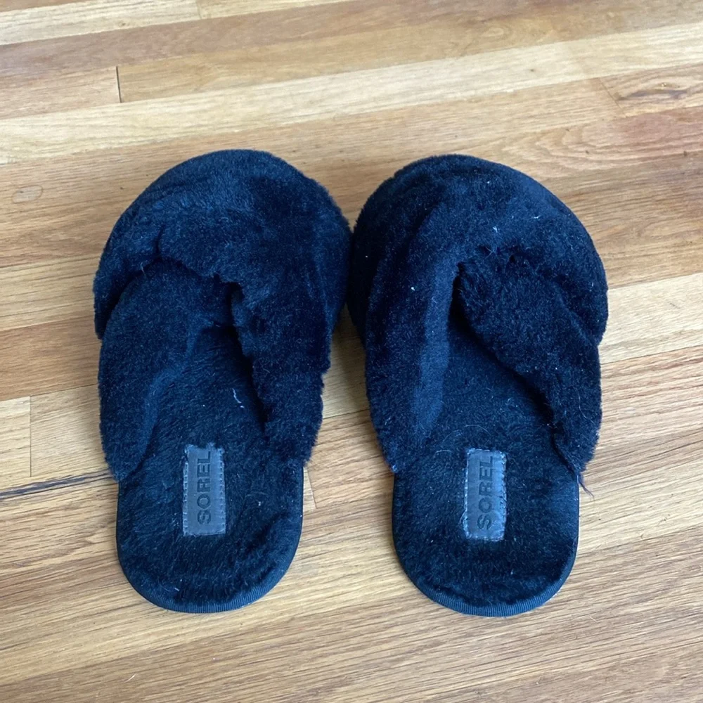 Sorel Hadley Slide Slipper Black size 9 - Picture 5 of 7